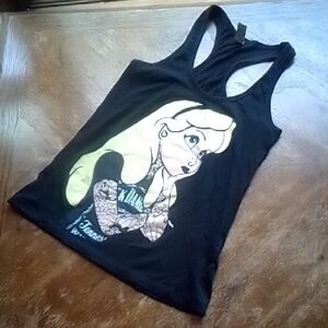 🍀Black Cotton Graphic Tank Top!!!!